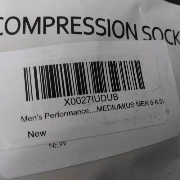 Elite Performance Compression Socks Mens 6-8.5 - Picture 3 of 5